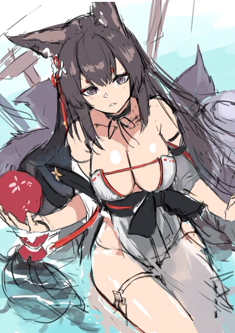 #皆さんラフと完成絵を見せてください
なるべく完成を想像しやすいように作ってるなー 
