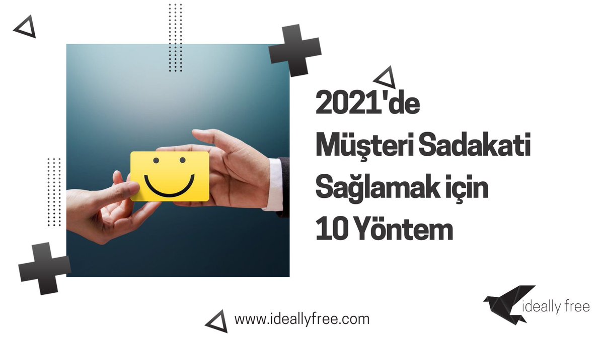 2021'de Müşteri Sadakati Sağlamak için 10 Yöntem
ideallyfree.com/pazarlama/2021…
#müşterisadakati #customerloyalty