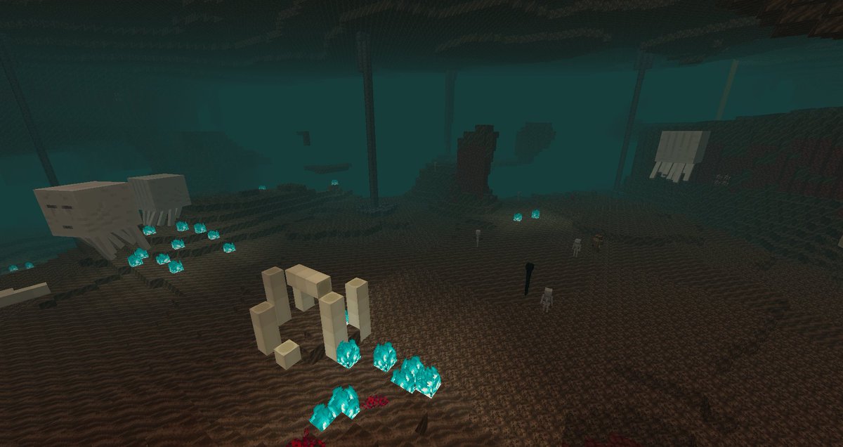 just kiddingyangyang - soul sand valleypossibly the coolest biome/human being, the colors make me think of him, he’s not nearly as scary as this biome but it fits. it fits.