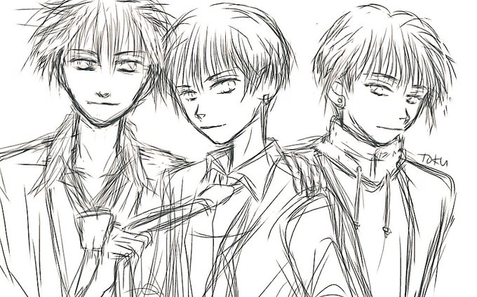 今日のスキマ時間でrkgk。
うちの子、3兄弟描いてる ♫

#イラスト #wip
#一次 #オリジナル 