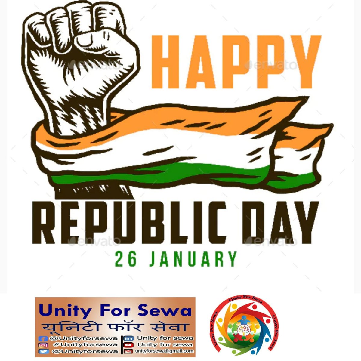 unityforsewa's tweet photo. On this Republic Day, pay tribute not just to our Brave Soldiers who sacrifice their lives for us but to their families too because their sacrifice couldn’t be measured by any means. 
We Are Proud To Be An Indian 
JAI HIND!!!🇮🇳
🇮🇳 🇮🇳जय भारत 🇮🇳 भारत माता की जय 🇮🇳वन्दे मातरम 🇮🇳 https://t.co/9kHHmw4rgV