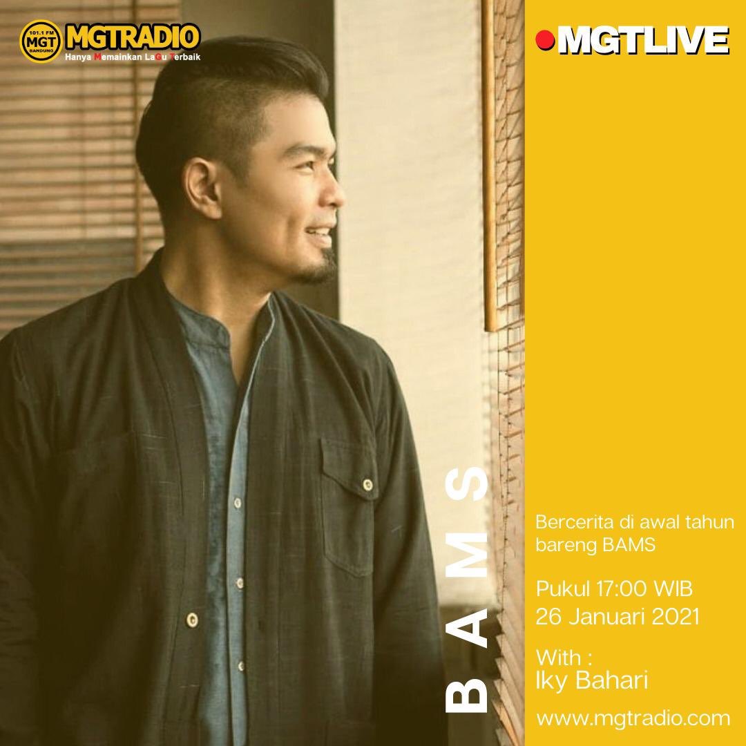 VMC_Ent's tweet photo. Sore ini (26 Januari 2021) pukul 17.00 WIB, @bams_1606 akan bercerita soal 2 single barunya “Derana” dan “Re-cast” untuk #MGTlive yang akan tayang secara Live Instagram di @MGT_RADIO dan Instagram @bams_1606.
Jangan terlewatkan! #VMCinterview #Derana #Recast https://t.co/Nt9vQPqie8