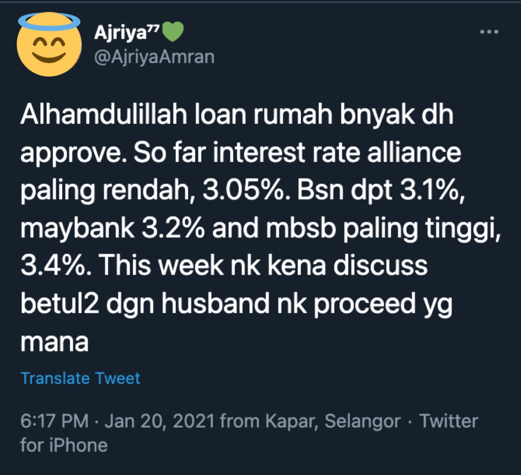 2021 interest loan rumah Panduan Dan