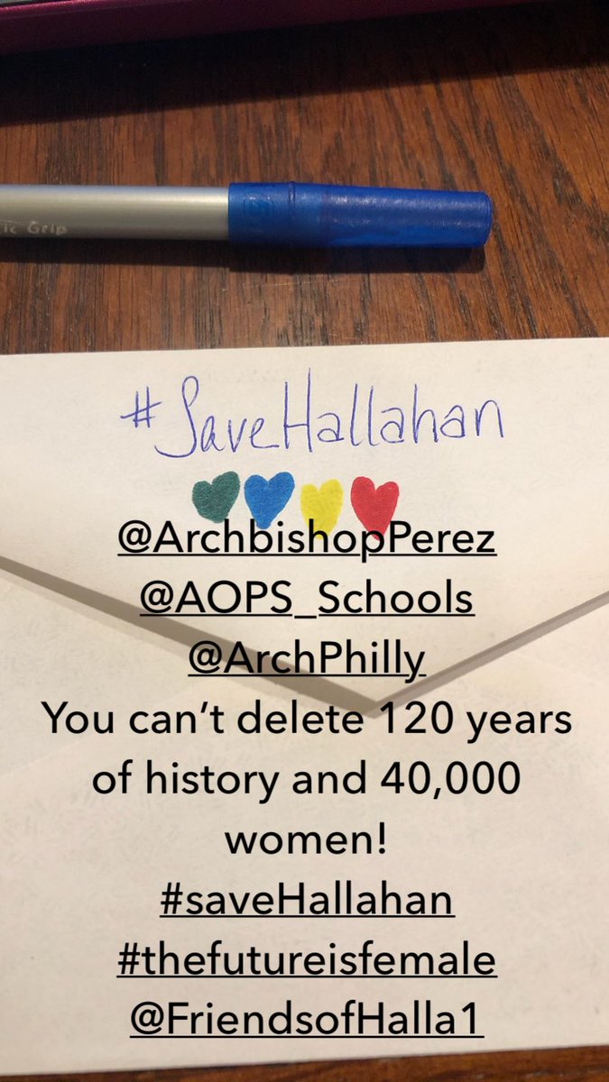 ShopatBlu's tweet photo. #savehallahan #TheFutureisFemale #EmpoweringWomen #notonebrick #AOP$hameonyou @AOPS_Schools @ArchbishopPerez @ArchPhilly @FriendsofHalla1 https://t.co/3i54dMgR73