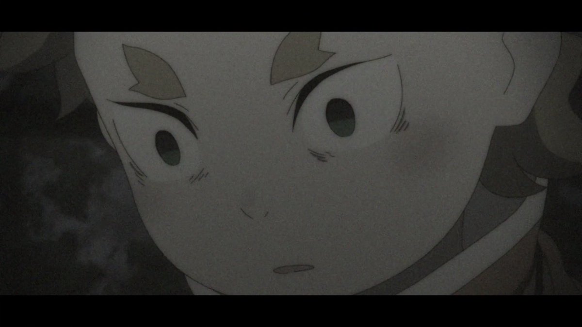 We see that Ryuzu Meyer (I think that’s Meyer not Ryuzu Shima I might be wrong on that) Garfiel sees something that he didn’t want to see and that made him go crazy and that’s how he got the mark on his head