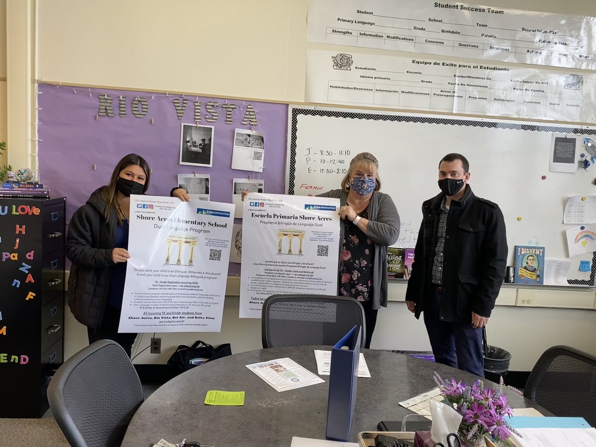 ShoreAcresMDUSD's tweet photo. Shore Acres is offering Dual Language pathway to all incoming TK/Kinders in BayPoint/Pittsburg. Check in with your home school to request our DL program.TY for collaborating with us @RioVistaMDUSD @DeltaViewStars @BelAirBears1 & local businesses #shoreDL #mdusdfamily #BPcommunity https://t.co/tuQTfXjGUZ