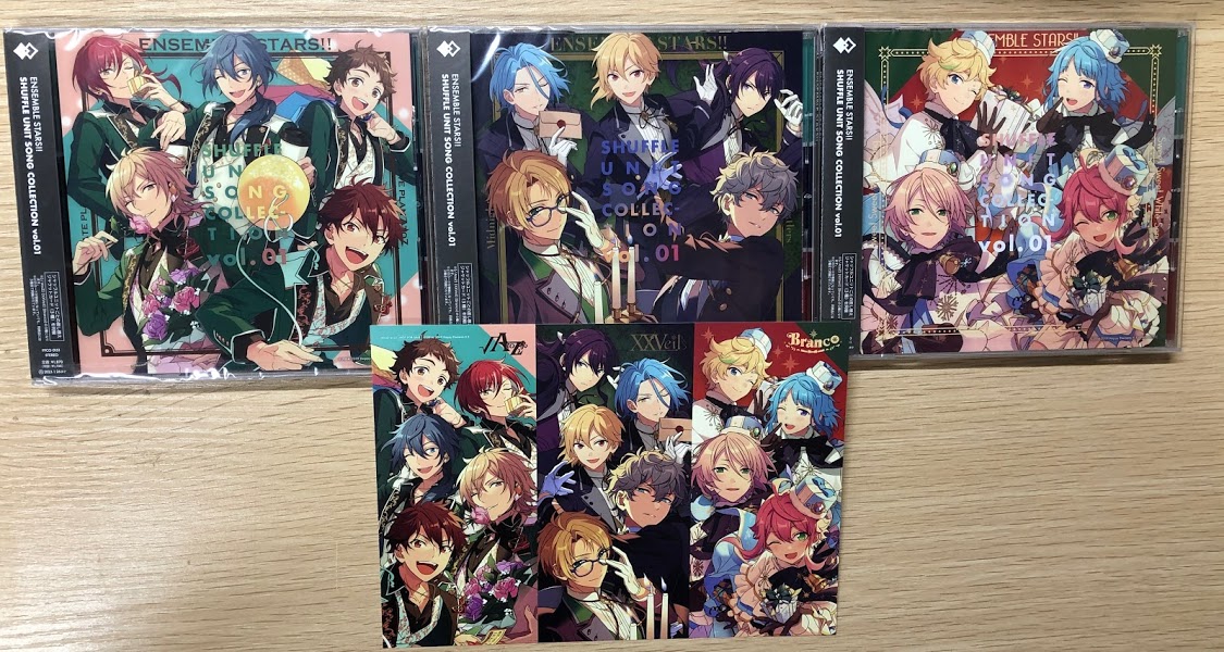 ট ইট র アニメイト梅田 劇場版 鬼滅の刃 映像ご予約受付中 ｃｄ入荷情報 あんさんぶるスターズ シャッフルユニットソングコレクション Vol 01 あんさんぶるスターズ Esアイドルソング Season1 Alkaloid 入荷しましたウメ 特典で