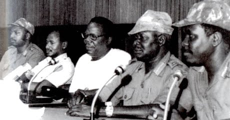 The politics of Uganda at this time was like a game of chess. Everyone was playing Russian roulette. The jostling for power was insane. M7, only 35 at the time scared the hell out of the elders like Obote, Muwanga, Lule and Binaisa due to his militancy and ruthless ambition.