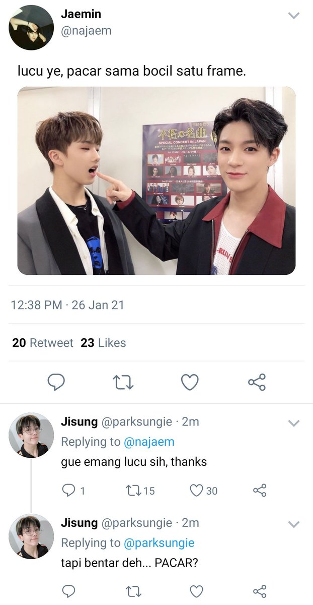 aldeannz's tweet photo. ㅤ

Jaemjen AU. 

𝘉𝘰𝘴𝘦𝘯.

Sewaktu J.aemin bilang pengen pacaran, dia juga gatau kenapa malah J.eno yang muncul dipikiran.

ㅤ https://t.co/UCW4jD7X33