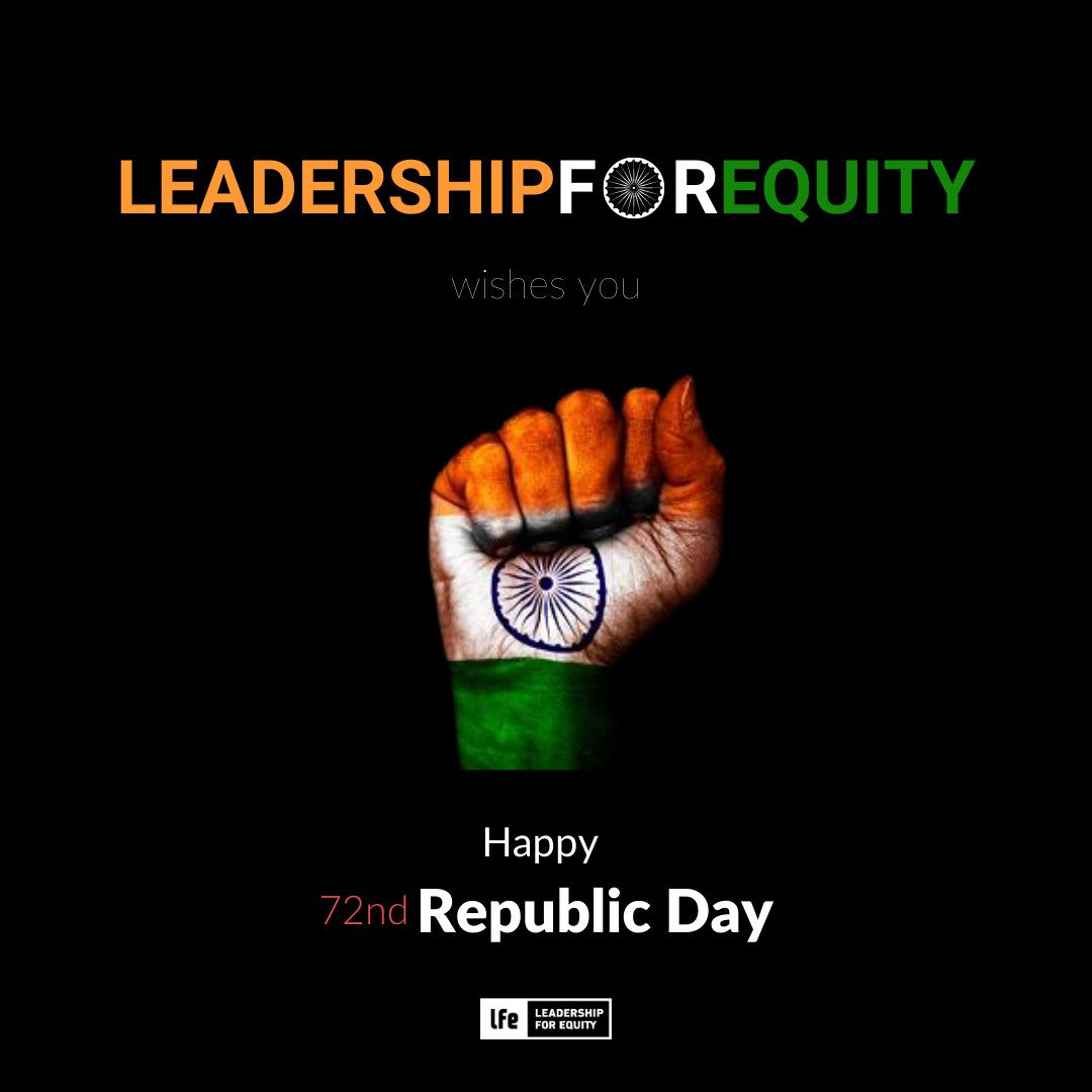 We wish all of you a very happy #RepublicDay. 
May we prosper as a #nation and ensure a #future that values justice, equity, love and compassion.  

#LFE #SystemsChange #SystemsLeader #RepublicDay2021