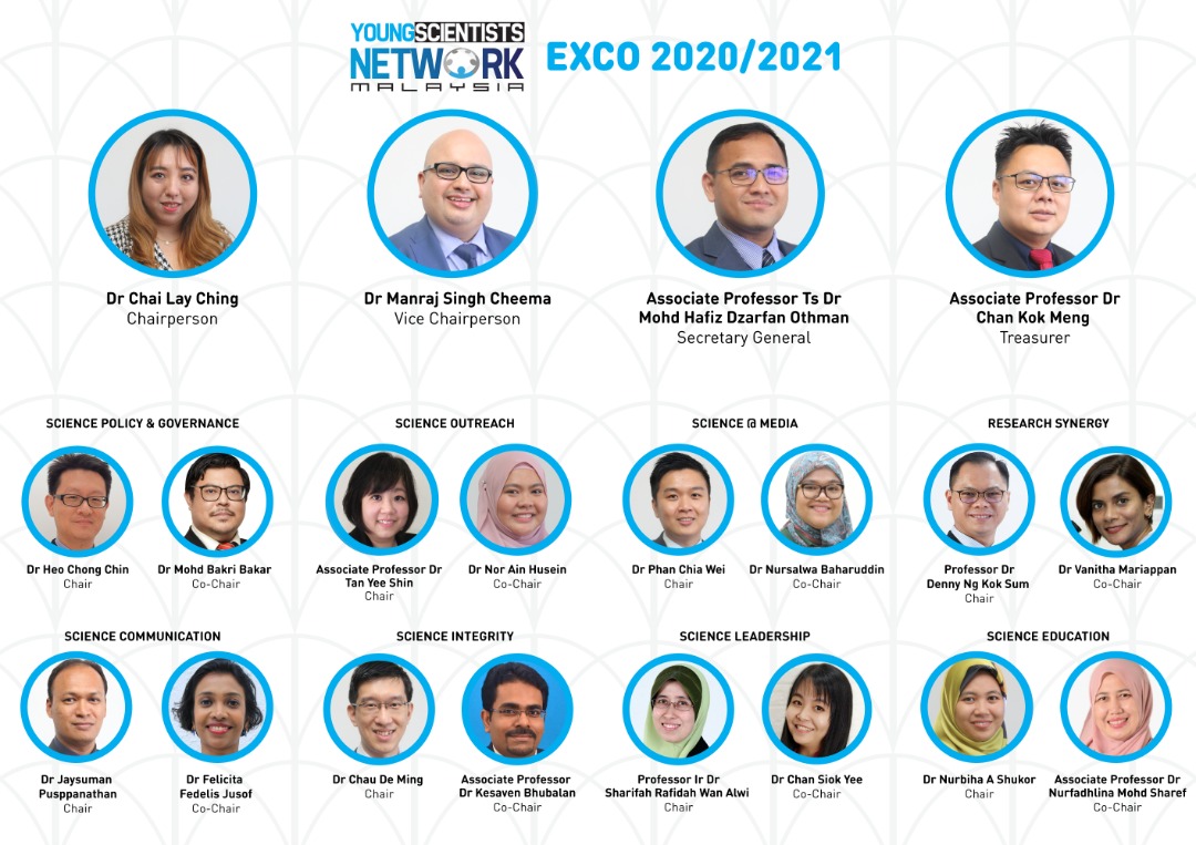 YSN_ASM's tweet photo. New line up of @YSN_ASM Exco 2020/2021. What a blend of energy! #young #youngscientistsnetwork #ysn #ysnasm #youngscientistsMalaysia https://t.co/XlZHDMxmsc