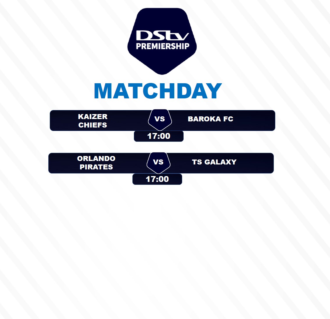 Official Psl On Twitter Matchday Today S Dstv Fixtures