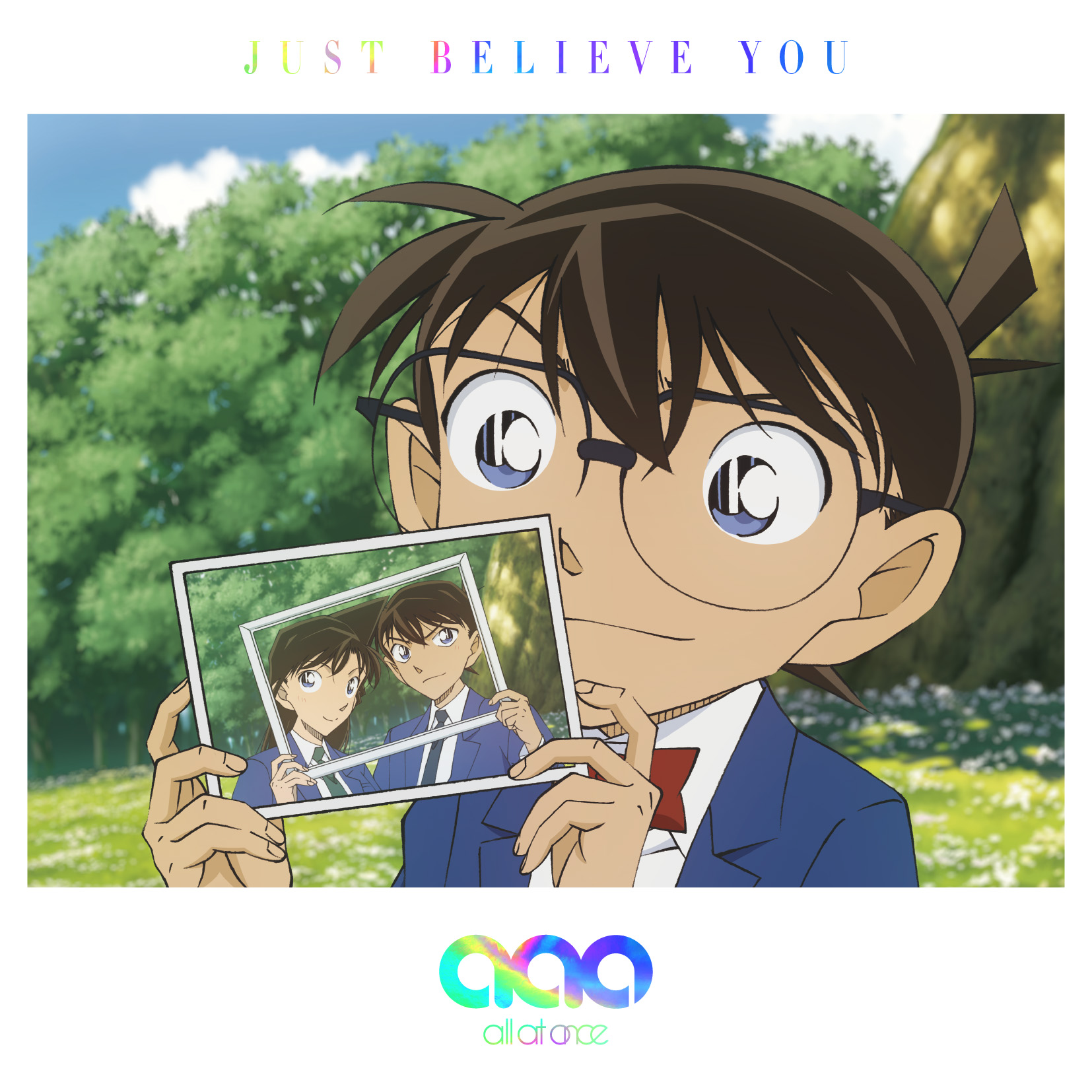 江戸川コナン 現在のアニメopテーマall At Onceの Just Believe You とedテーマだった 星合 が収録されたcdが本日27日に発売されたよ 名探偵コナン盤にはエコバッグが封入されてるんだって ぜひゲットしてね T Co Cjjbnqryfh 名探偵コナン