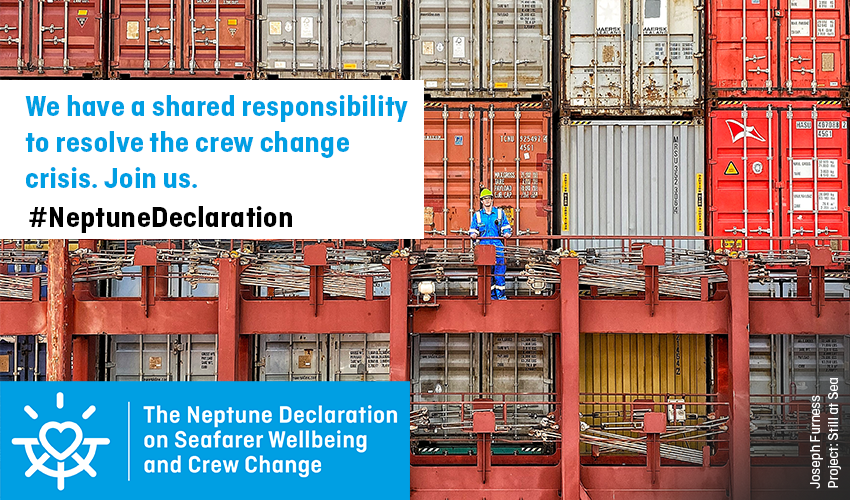 trafigura's tweet photo. @Trafigura has signed the #NeptuneDeclaration on Seafarer Wellbeing and Crew Change, a worldwide call to action to end the unprecedented crew change crisis caused by Covid-19, and to help resolve a humanitarian crisis on the world’s ocean. Read: https://t.co/mF9Sfd6TZm https://t.co/nDci6kz9cJ