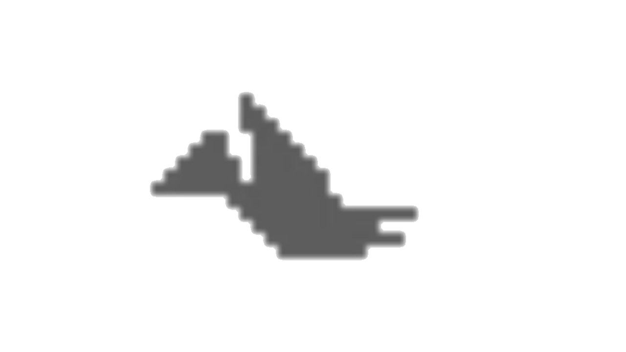 Chrome dino game pixel art