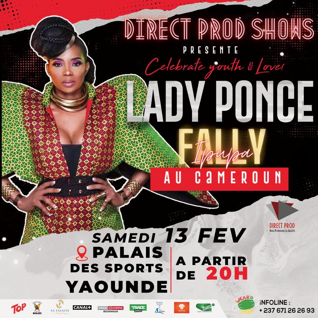 _AurelieM's tweet photo. Toujours en février, Lady Ponce sera des nôtres au Concert de #FallyAuCameroun 🦅🇨🇲
Billets disponibles dans les points de ventes mentionnés sur le visuel.
#CamerDigital #DirectProdShows https://t.co/JekQxaTIwT