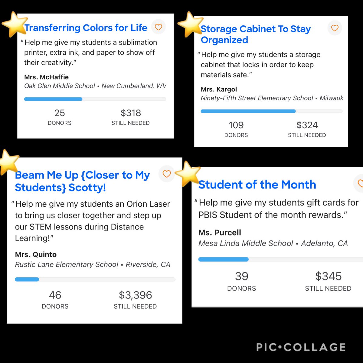 EDCgivingpage's tweet image. Welcome to $2 Tuesday (1/26)

Donate $2 to 1 project on EDC OR $1 to 2 different projects to enter!
(Multiple entries welcome!)

Bit.ly/EDCGP

Prizes:
$10 donation
Monogrammed mask

If we have 30 unique participants b/f 10pm est. on Wed, 1/27, we’ll add a project add!