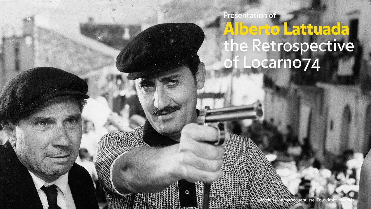 FilmFestLocarno's tweet photo. It is our pleasure to announce that Locarno74's Retrospective, will be dedicated to Alberto Lattuada! A pivotal, yet often underestimated figure, he has lived through more than 40 years of Italian cinema history.
.
.
Read more and watch the presentation: https://t.co/zAagguKZba https://t.co/Kfq4ossgOe