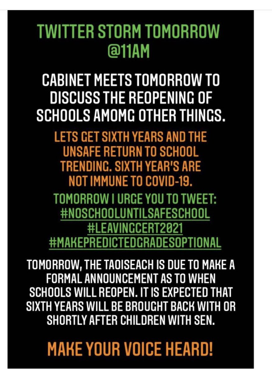 CaoimheWalsh__'s tweet photo. Keep going!! @NormaFoleyTD1 @MichealMartinTD @LeoVaradkar #giveusachoice #makepredictedgradesanoptional #noforcedLC #canceltheleavingcert2021 https://t.co/xTgZ8Rgrii