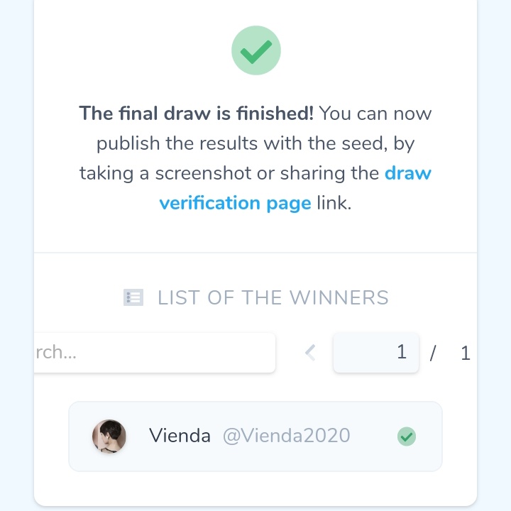 - CLOSED - 
congrats you won $30 @Vienda2020
Seed : 2axcOr2fQv8sdnpR
pls dm @mesiclaims to claim ur 💸
 #MesiWins