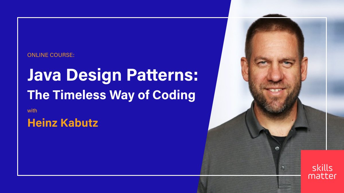 skillsmatter's tweet image. #JavaDesignPatterns offer industry standard solutions to common problems you might faced as a #JavaProfessional.
In this online workshop @heinzkabutz will offer a comprehensive hands-on look at more than 30 design patterns
Learn more at skillsmatter.com/courses/741-ja…