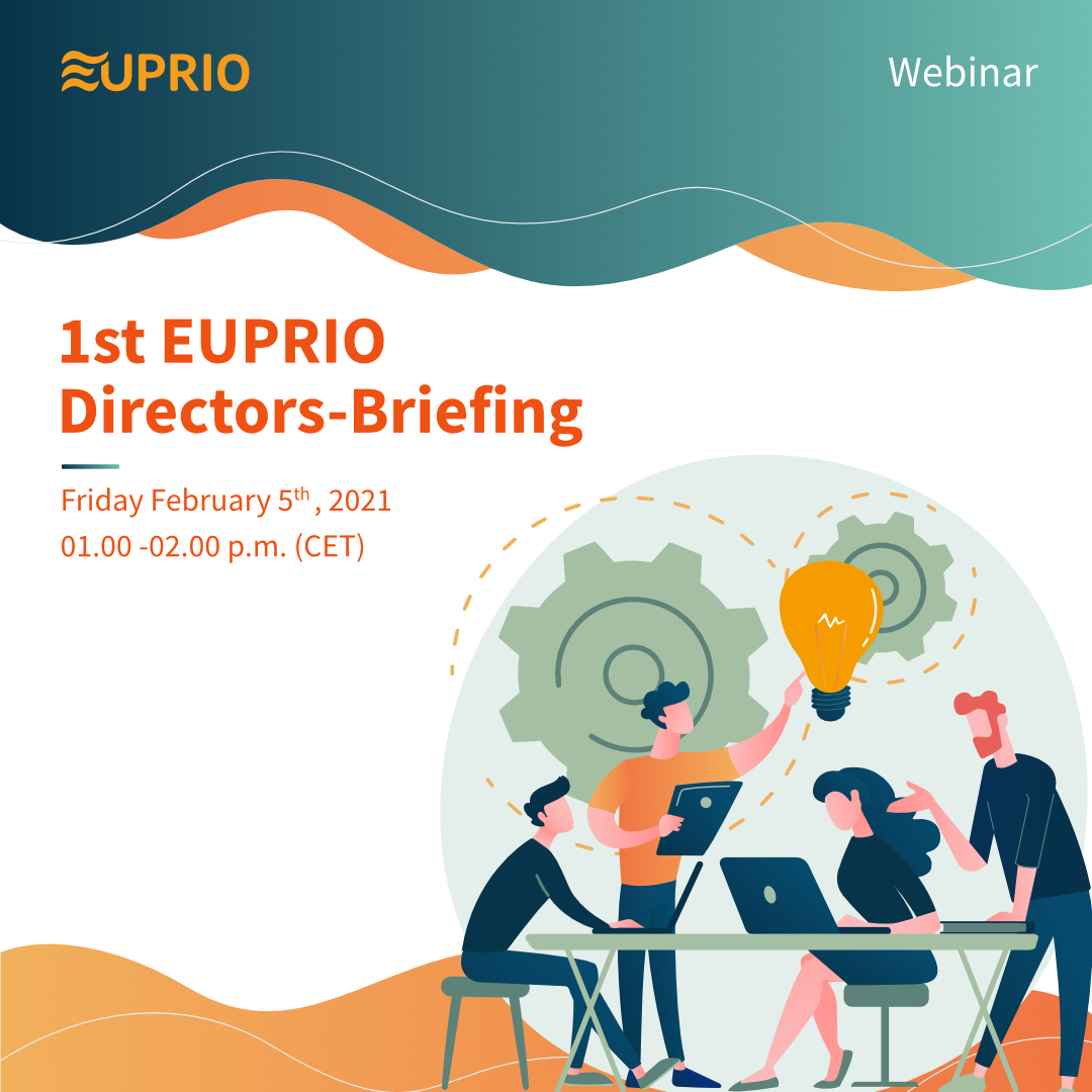 The 1st EUPRIO Directors-Briefing is online. Target group: Directors of Communication at University. Limited number of participants: 25. Register before Jan. 31, 2021 on euprio.eu/project/worksh… #euprio #universitycommunication