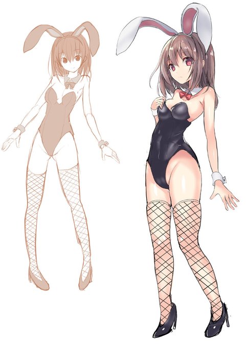 バニーさんの落書き 