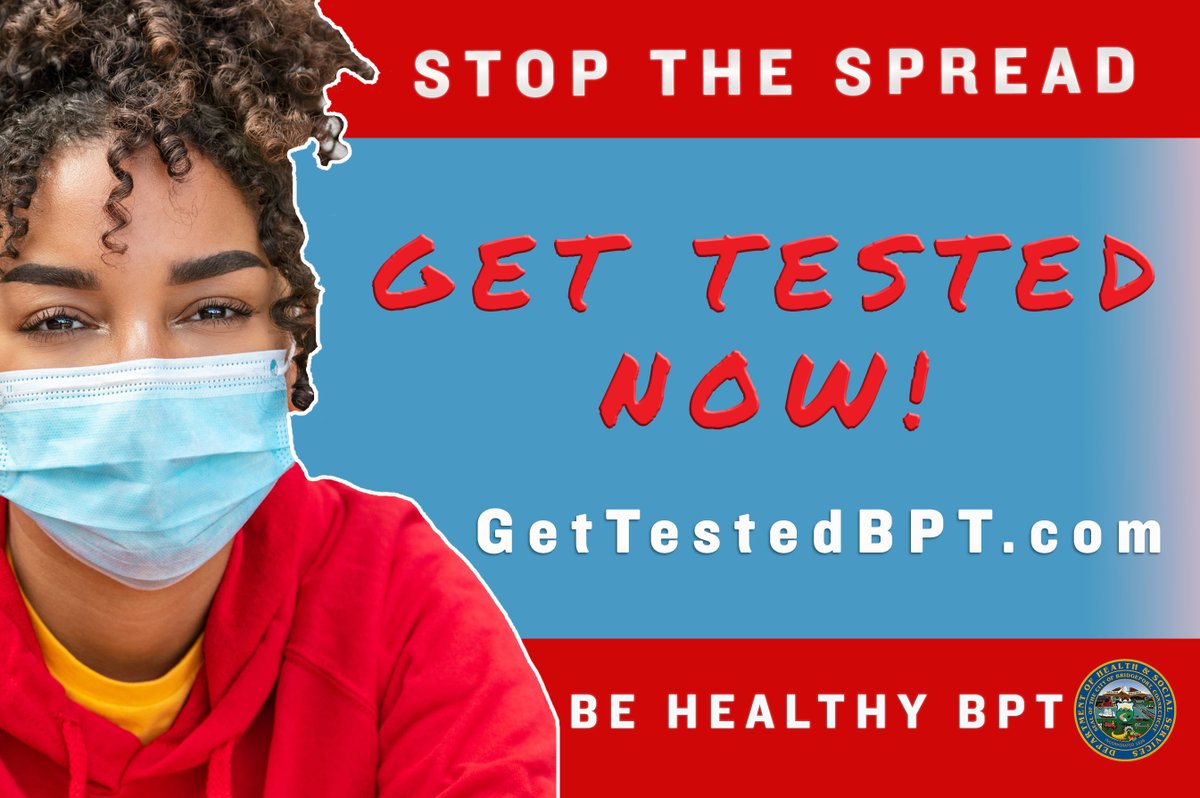 CityofBptCT's tweet photo. Stop The Spread!

Please take advantage of community testing here in #Bridgeport.
Find testing locations here: https://t.co/4pRx1on55A

#BPTUpdates #BPTTesting #Coronavirus #CovidTesting https://t.co/we8N593wdD