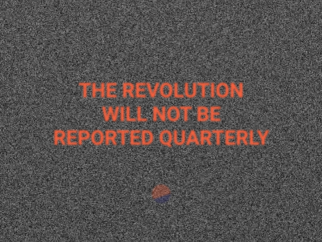1/THE REVOLUTION WILL NOT BE REPORTED QUARTERLYCrypto is community first and compounding - data will be the sameWall Street suits are already losing out to bedroom heros across the worldMy post on the future of financial data  https://www.duneanalytics.com/blog/revolution-not-quarterly