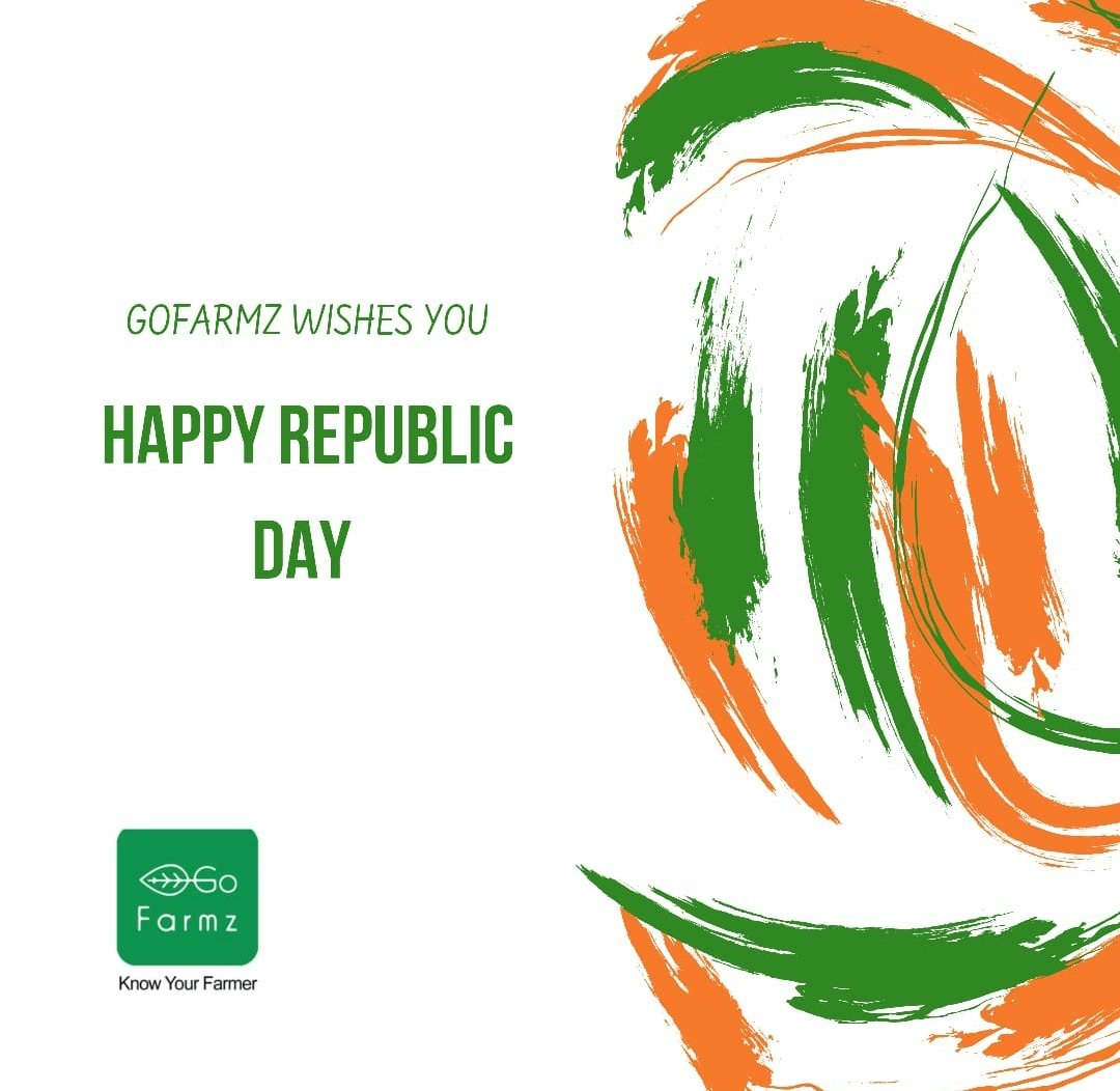 gofarmz's tweet photo. HAPPY 72nd REPUBLIC DAY 

Freedom in the mind , strength in the mind , pureness in our blood , pride in our souls , zeal in our hearts , let's salute our India on republic day 

#gofarmz #nationspride🇮🇳 #madeinindia🇮🇳 #makeinindia🇮🇳 #celebratenationalday #gowithgofarmz https://t.co/gCGhrI7Ogc