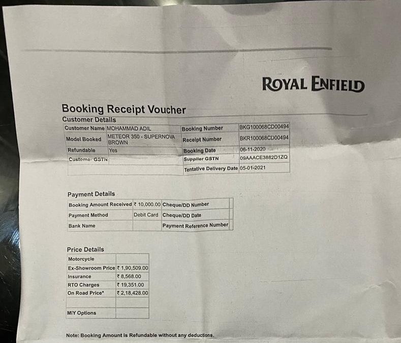 Adil5656M's tweet photo. Yes you say so! Bt sad your dealers and managers dont care abt cos sale is high! @royalenfield yes i had desert storm since 2013, thunderbird n i hv been in RE community since years but i did book my #Meteor350 on 6th nov 2020,bt nw aftr 3 mnths they say bike isnt bookd.@sidlal https://t.co/4lPHmISzkP