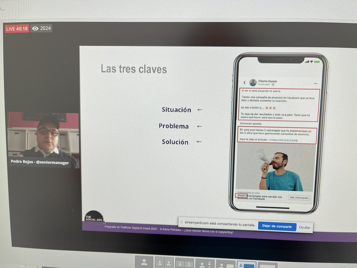 miguelfloro's tweet photo. Más de 2000 personas aprendiendo con @SeniorManager cómo sacarle el máximo partido tus anuncios en #instagram en el #dsmpublicidad 🔥🔥🔥 https://t.co/eDEUwt7CcZ
