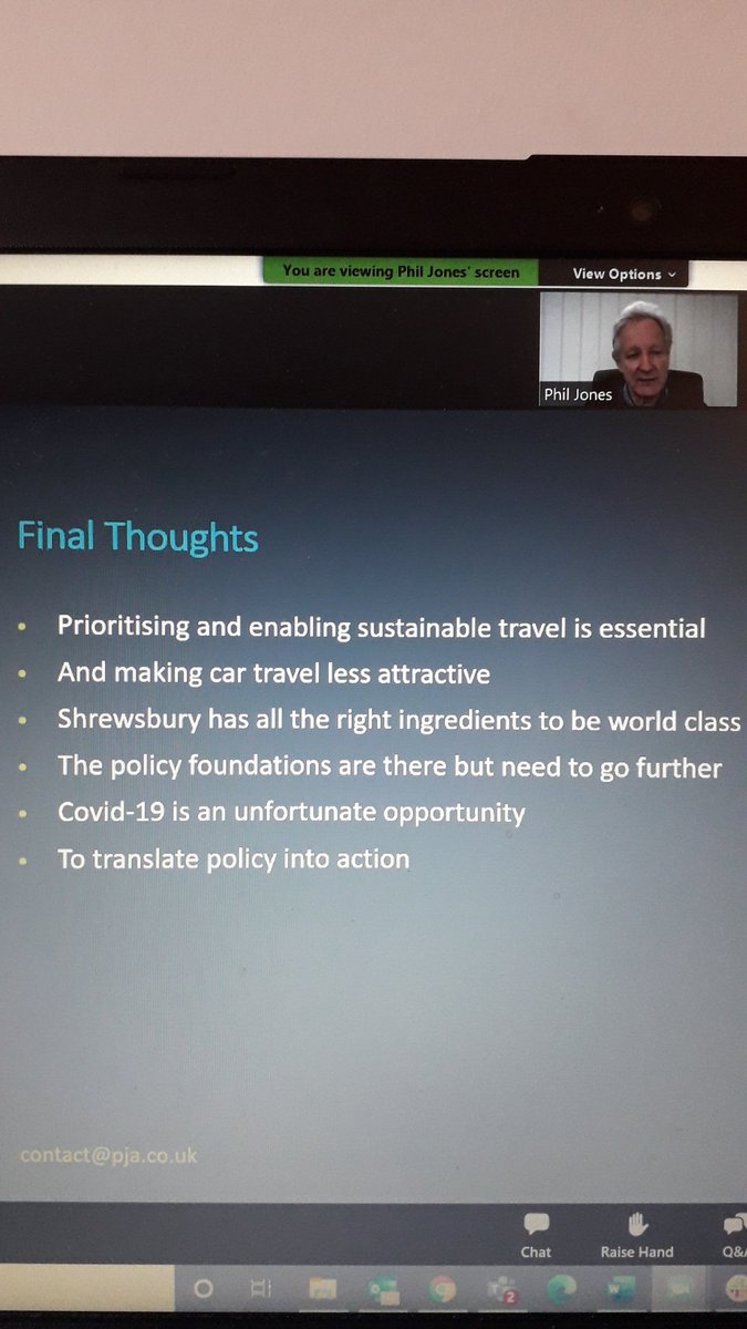 ...summary from Phil Jones. Great presentation!