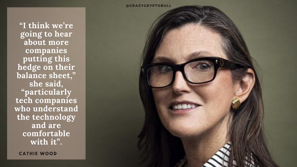 crazycryptobull's tweet photo. Wood said large companies are asking her if they should follow Square's lead.

#ceo #companies #BTC #welcome2021 #Blockchain #success #coinbase #finance #cryptonews #forexlifestyle #usa #wealth https://t.co/jUtOZZqJFu