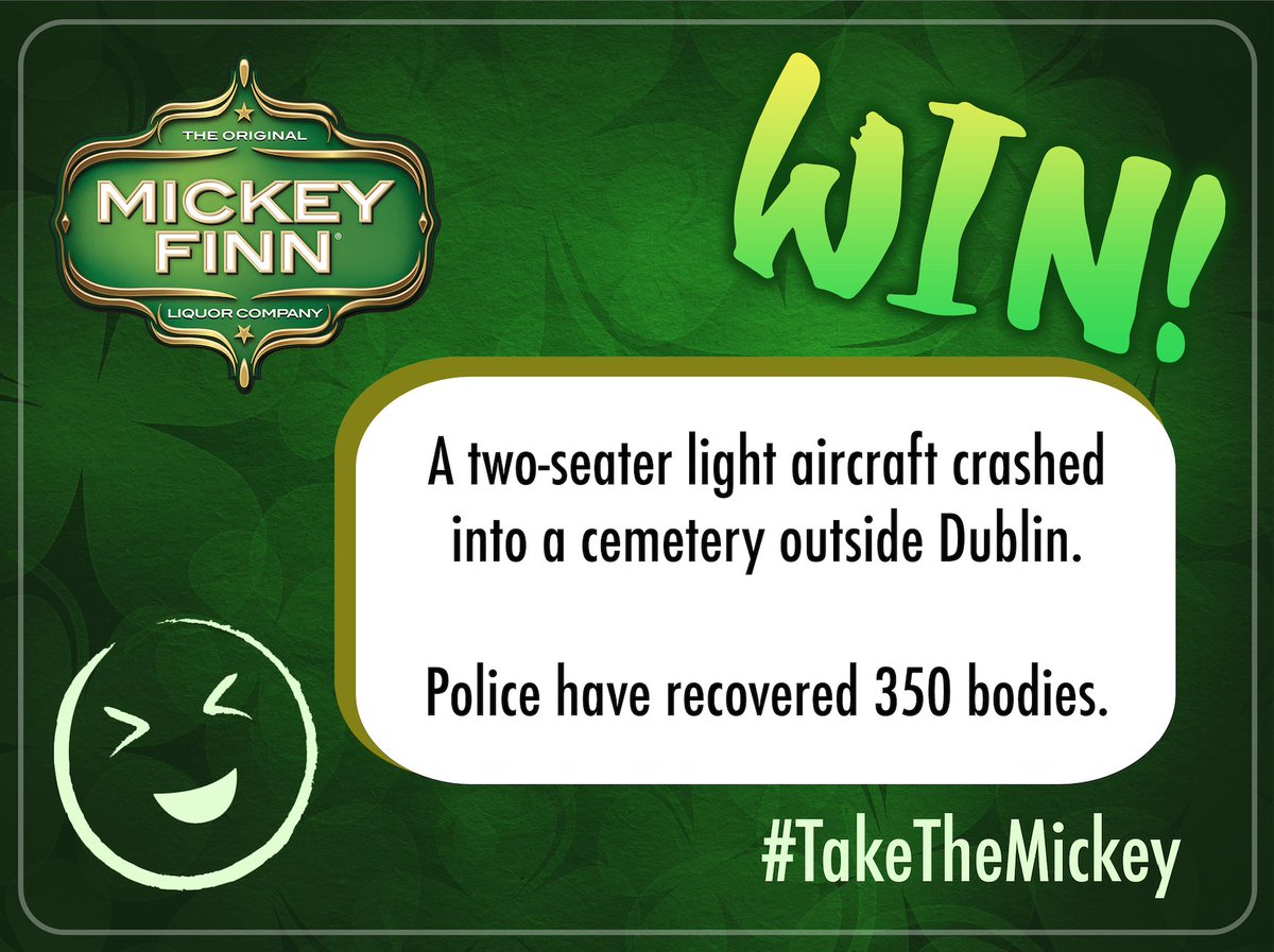 #TickleTuesday time again folks!
You know the format guys... RT &amp; COMMENT your best IRISH Joke and TAG a mate to enter to #WIN a bottle! 😂👊🤞
Get liking &amp; Good Luck! 🍀🍀🍀🇨🇮