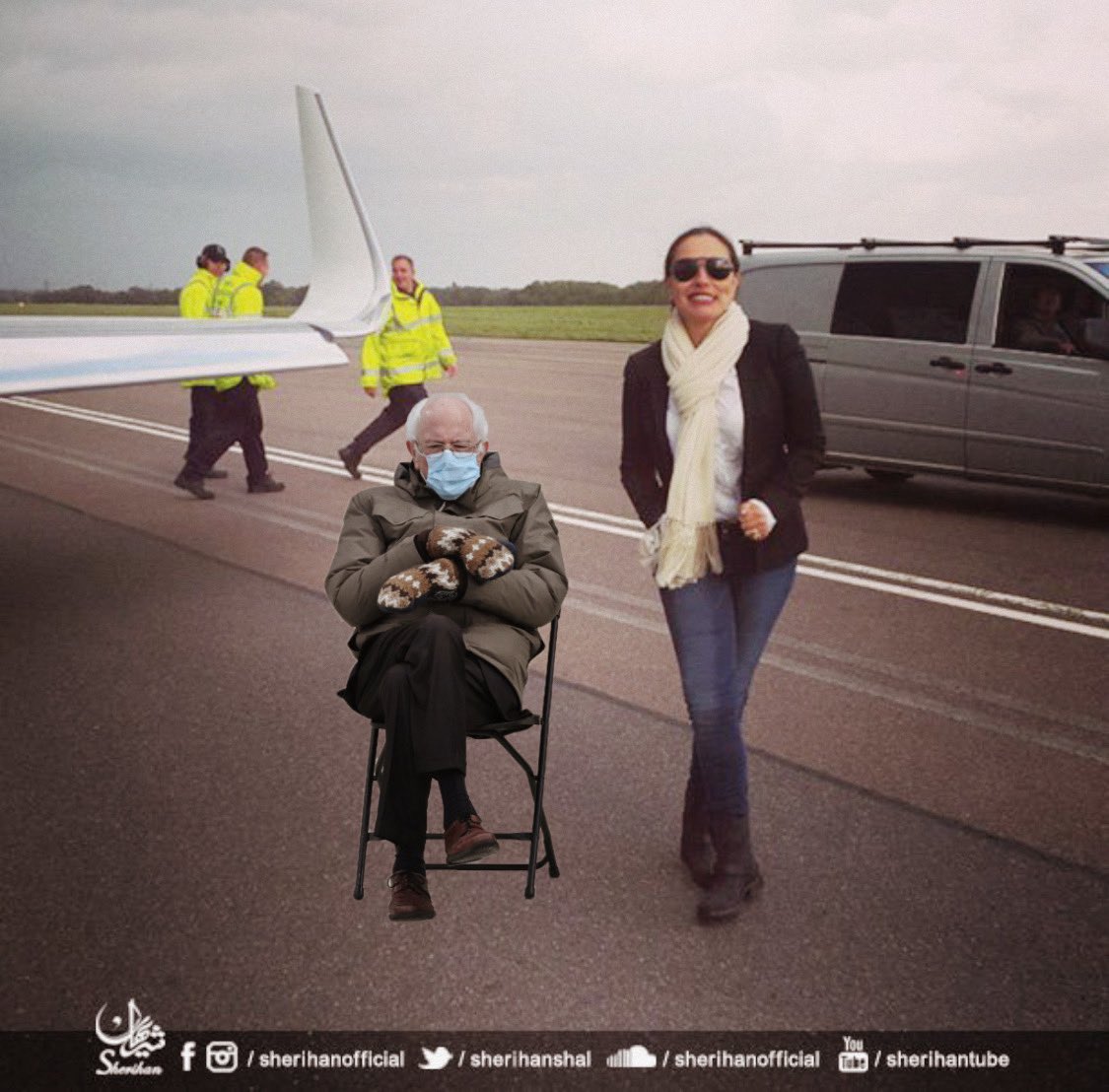 adil_jammal's tweet photo. شاهد الملايين صوراً شديدة الطرافة للنائب الديمقراطي بيرني ساندرز في ظروف وأماكن مختلفة تثير الضحك على مواقع التواصل الاجتماعي ومع الاستعانة ببرامج تعديل الصور،حبيت اشاركم بصوره له مع نجمتنا #شريهان من باب المزح☺️
#Sherihan
#BernieSanders
#BernieSandersChallenge
@Sherihan https://t.co/VaLEkiEwg7