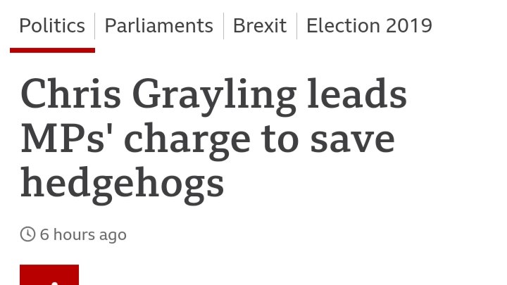 Hedgehogs are doomed then.