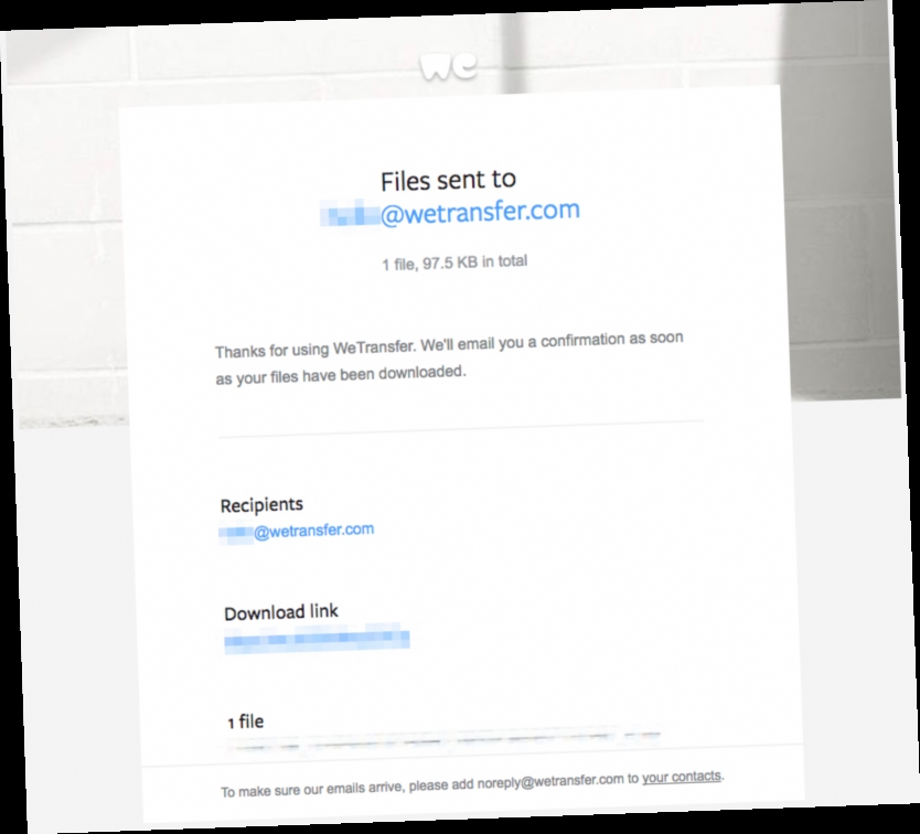 we transfer file won't download / Twitter