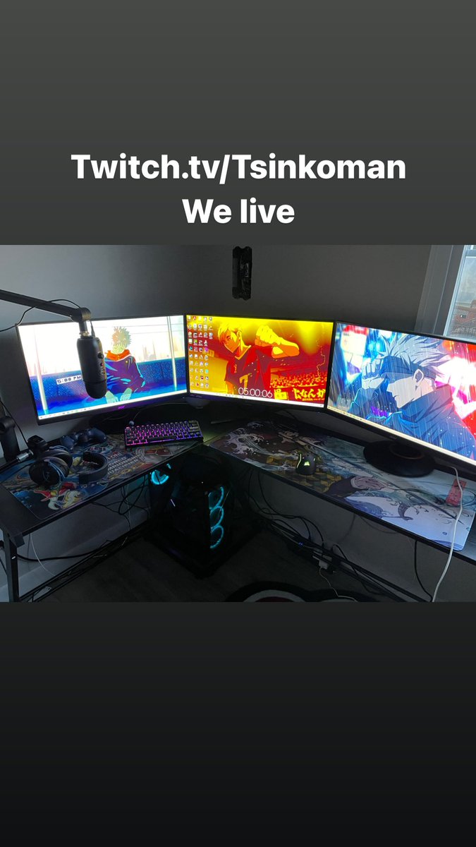 tsinkoman's tweet photo. So glad the new setup is done
https://t.co/cbeP8HGDw8
#apexlegendscommunity #twitchstreamer #ApexLegends #PCGamer #Haikyuu #JujutsuKaisen #gamer #welcometomystream #anime #newsetup https://t.co/7NbQ9JmShz