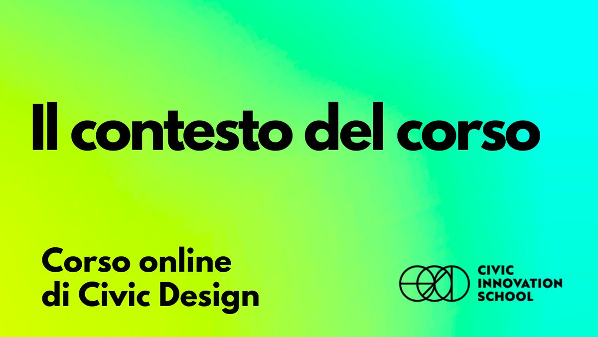 Civic Design: Il contesto del corso

🟠👉civicinnovation.school/civic-design-i…

#civicdesign #designcivico #intelligenzacollettiva #territorio