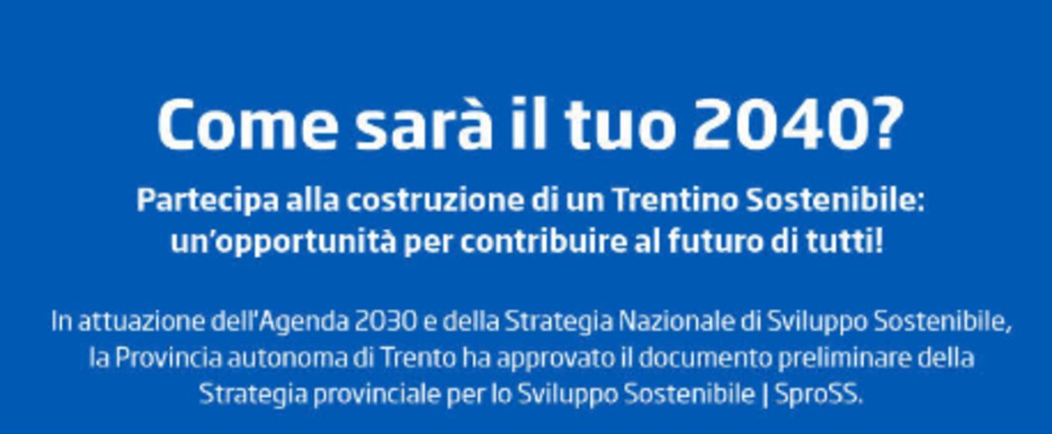 🌱🌍#Agenda2030: strategia provinciale per lo sviluppo sostenibile, si apre alla partecipazione dei cittadini. 
Come sarà il #Trentino nel 2040? Ascolta la conferenza stampa in diretta #Facebook alle 10.30 👉facebook.com/provincia.auto…
News ➡️bit.ly/3pj2ppT