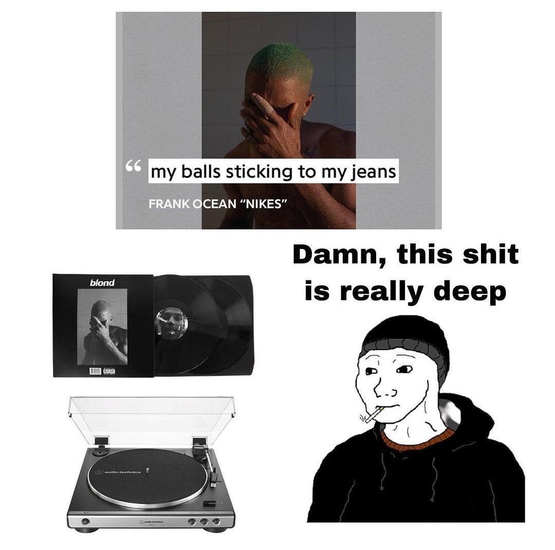 lizwesplaylist's tweet photo. Only the best albums will leave you thinking like that👀 #RnBCapsule #FrankOcean https://t.co/CDemw7G76Y