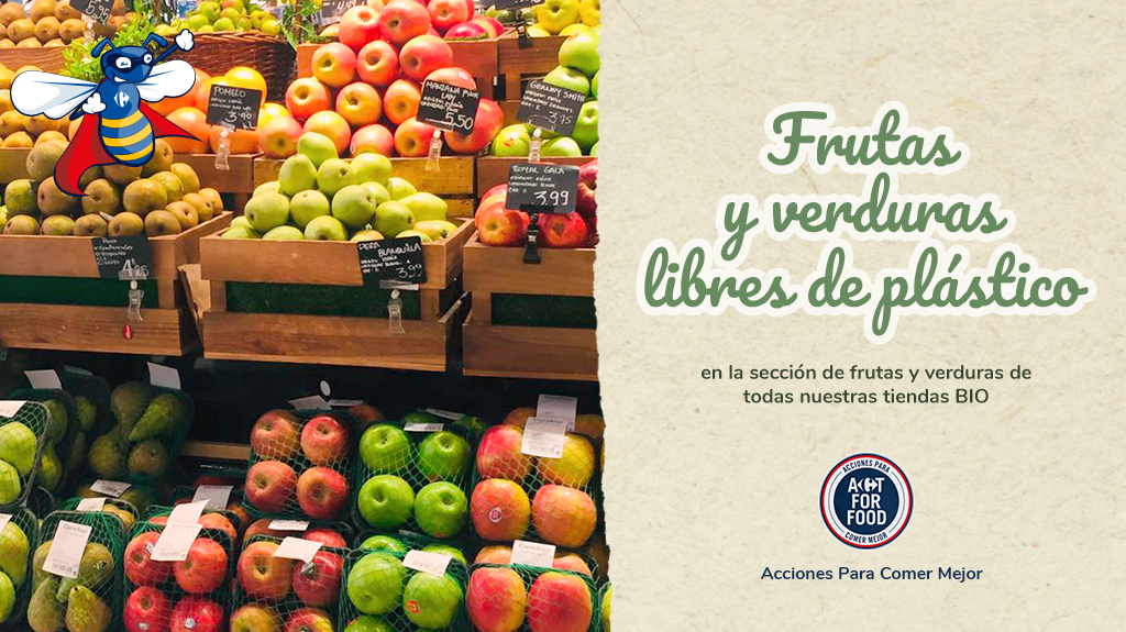 Seguimos con nuestro desafío #ZeroPlásticos ♻ con nuestras frutas y verduras libres de plásticos en todas nuestras tiendas #CarrefourBIO 😉

#ComprometidosConElMedioAmbiente