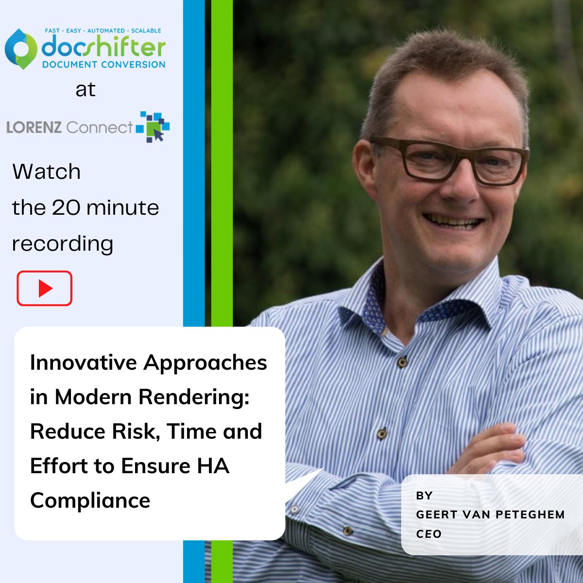 DocShifter's tweet photo. How modern rendering minimizes the risk of non-compliance and increases speed.
Discover how in our 20-min webinar.

https://t.co/K5jJr8Rvab

#webinar #lifesciences #pharmaceuticals #regulatoryaffairs https://t.co/ZrmPizL5oV