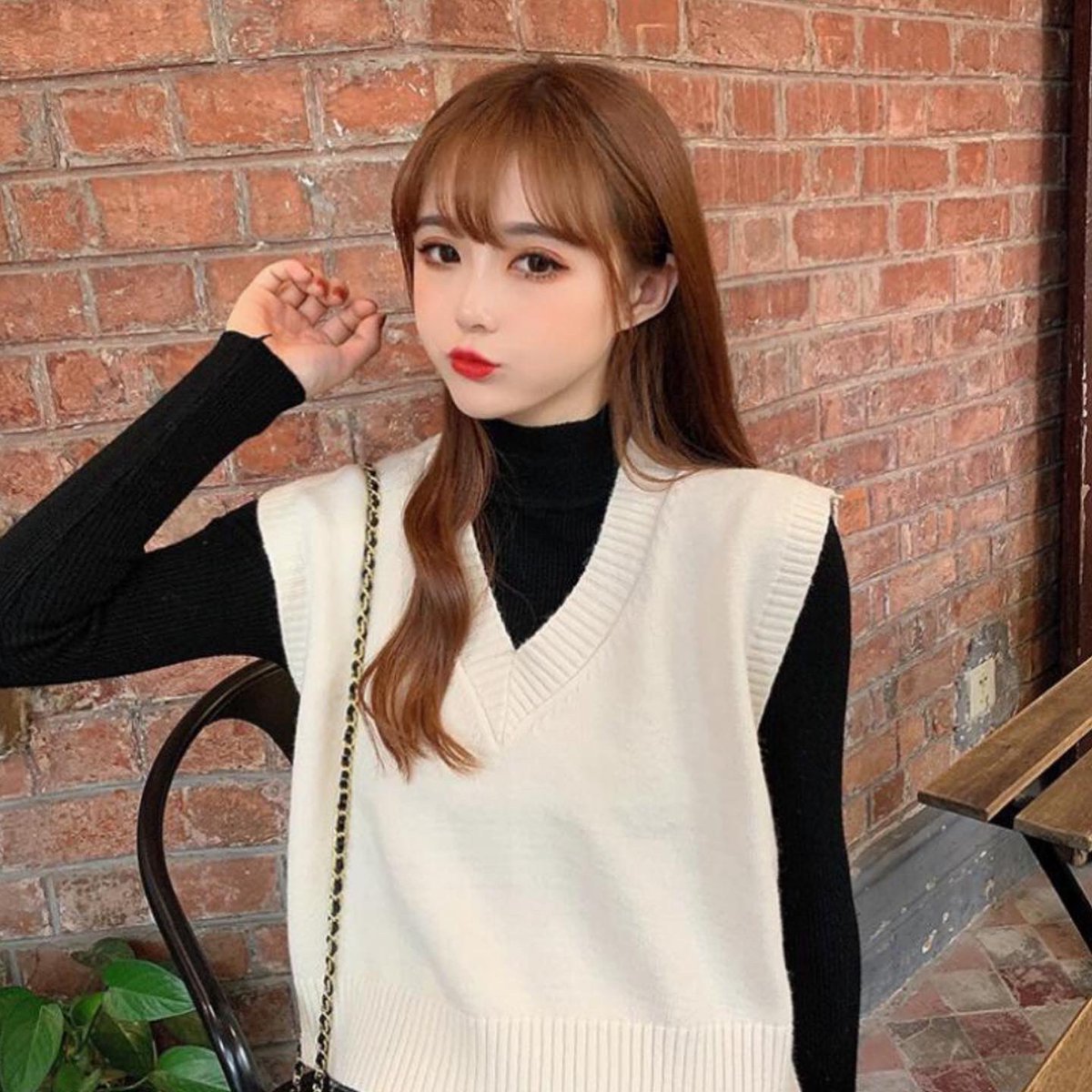 Nineteen 春物トレンド ニットベスト 韓国通販 韓国ファッション 韓国ファッション通販 韓国コーデ 春コーデ 春トレンド