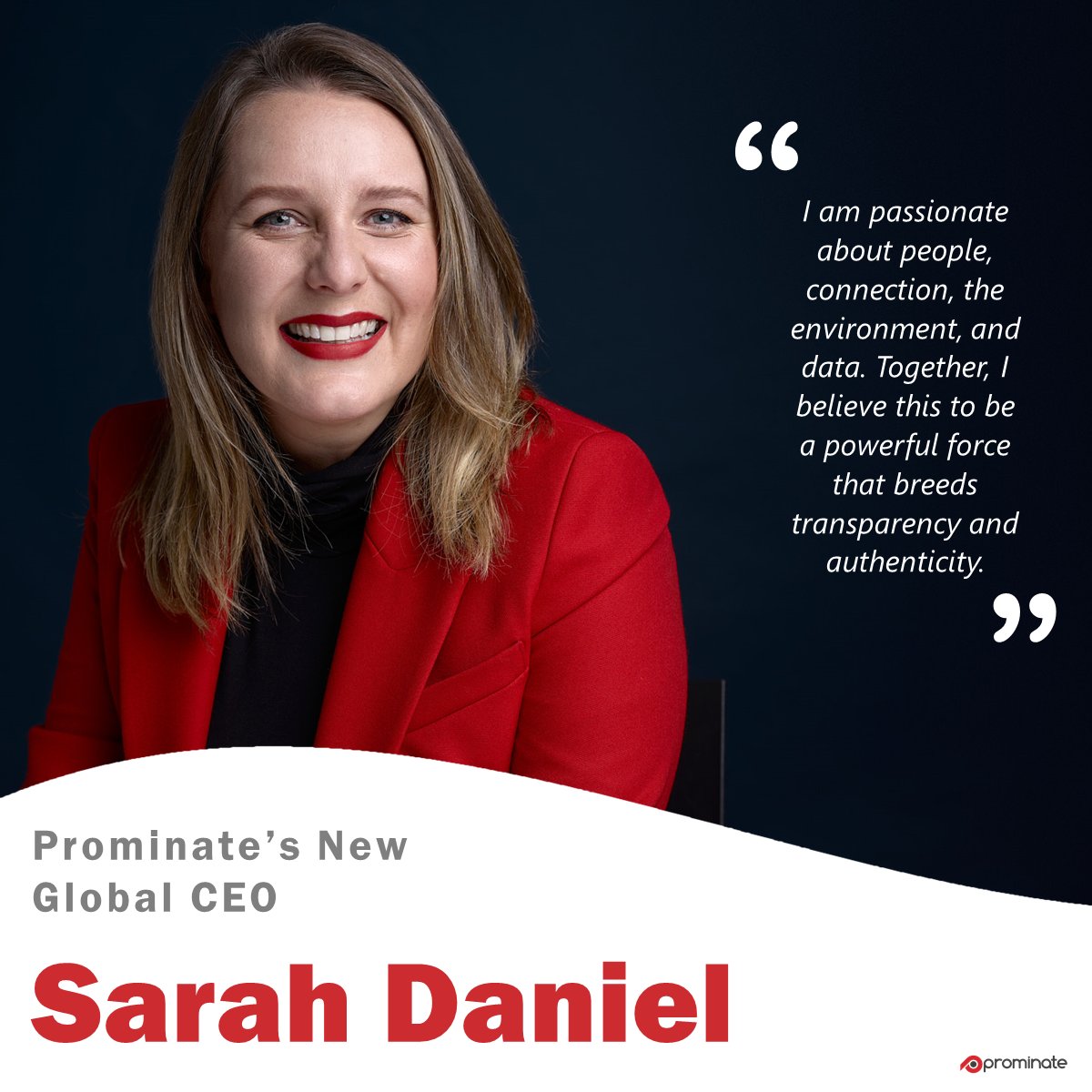 prominate's tweet photo. Prominate’s new Global CEO Sarah Daniel talks about taking over in a pandemic, surviving in the ‘new normal’ and paving way for an exciting future, click here to read the full article:  https://t.co/o24abf8x0e 
 
#TeamProminate https://t.co/USaxxJrAeh