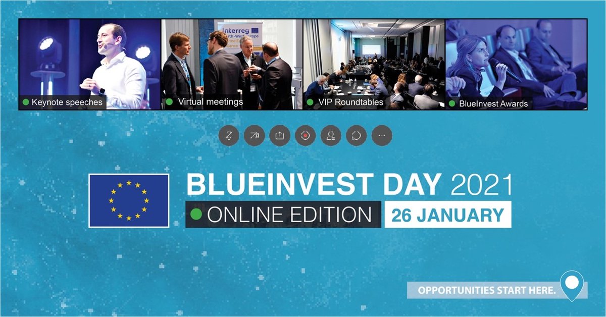 EU_MARE's tweet photo. Today is #BlueInvest Day!
Blue Invest is the 🇪🇺 initiative promoting innovation & investments in the sustainable #BlueEconomy.
Watch it LIVE 🔵 from 10 am CET ➡️ https://t.co/JiT9rPZLow
#BlueGrowth #EUGreenDeal https://t.co/pWHtJT0apI