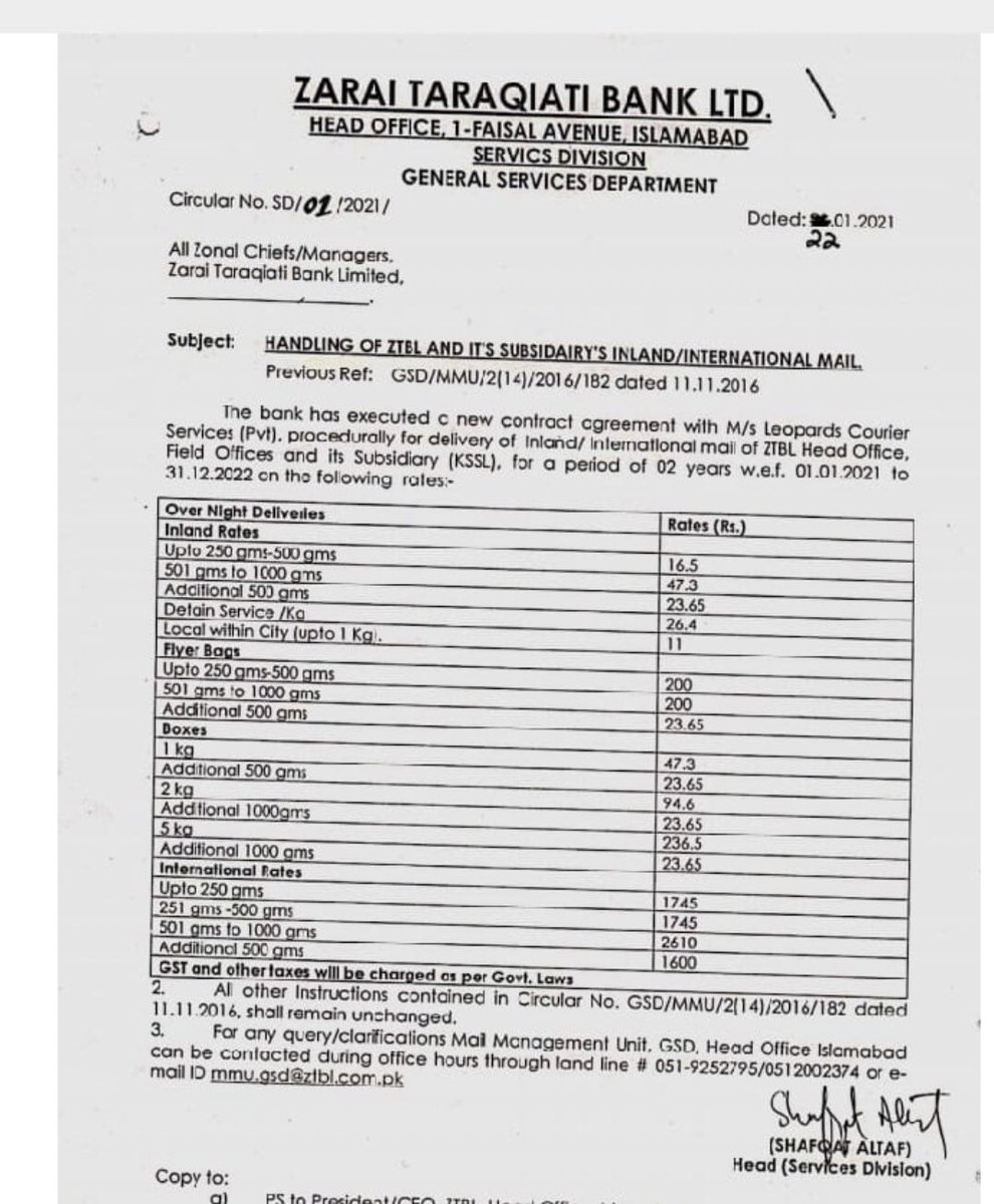 KlasraRauf's tweet photo. Interesting-A government owned bank has more trust in private courier service. @MuradSaeedPTI than Pakistan Post Office. PPO has been stopped getting business from ZTBL involving tens of thousands of farmers (clients) all over Pakistan. 
ZTBL signs a deal with Leopard service. https://t.co/XopMsjyG9s