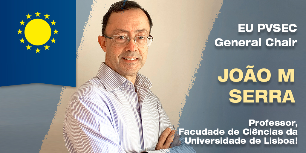 EUPVSEC's tweet photo. We are proud to present our #EUPVSEC2021 General Chair Prof. JoΓ£o M Serra from the University of Lisbon.
Together we will make sure to provide a memorable experience for the global PV community.
See you in September in #Lisbon π΅πΉ
#EUPVSEC #GeneralChair #conference #photovoltaic https://t.co/6J7Eym6WGX