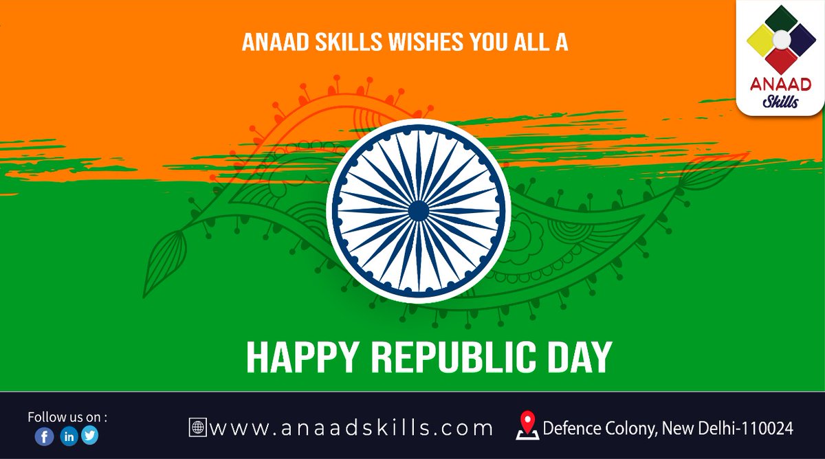 anaadskills's tweet photo. Freedom was not won easy, it was at the cost of the sacrifices of our freedom fighters, so we should never take it for granted. 
Happy Republic Day!

#RepublicDay2021 #RepublicDay #TeamAnaad https://t.co/8vjkcGc3uZ